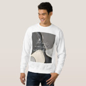 Sweatshirt in stijlvolle abstracte graphic (Voorkant volledig)
