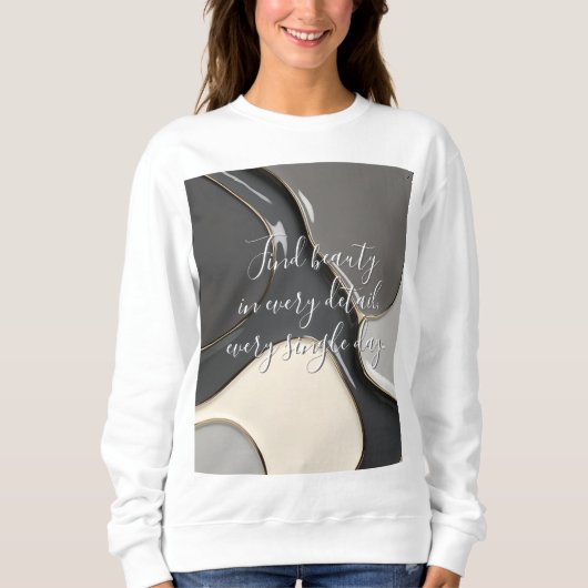 Sweatshirt in stijlvolle abstracte graphic (Voorkant)