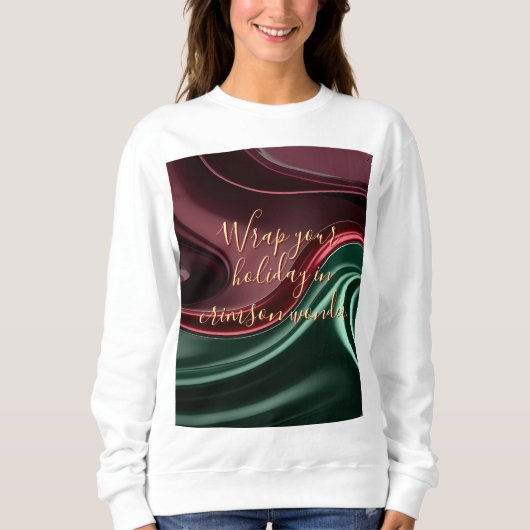 Sweatshirt in stylish abstract graphic (Voorkant)