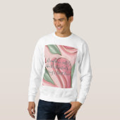 Sweatshirt in stylish abstract graphic (Voorkant volledig)