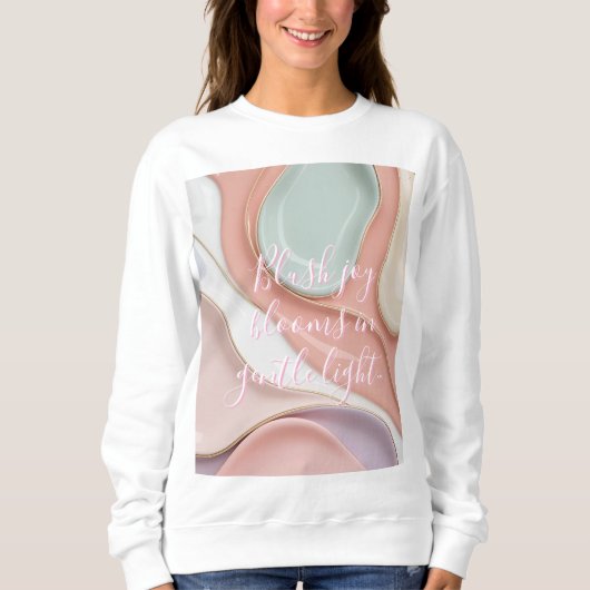 Sweatshirt in stylish abstract graphic (Devant)