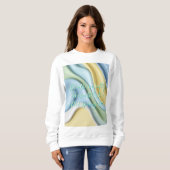 Sweatshirt in stylish abstract graphic (Voorkant volledig)