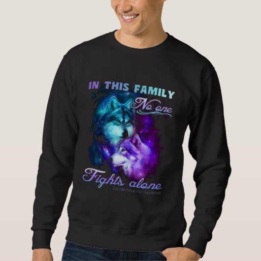 Sweatshirt In This Family No One Fights Alone (Devant)