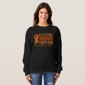 Sweatshirt IN THIS FAMILY NOBODY FIGHTS ALONE MS Awareness Me (Devant entier)