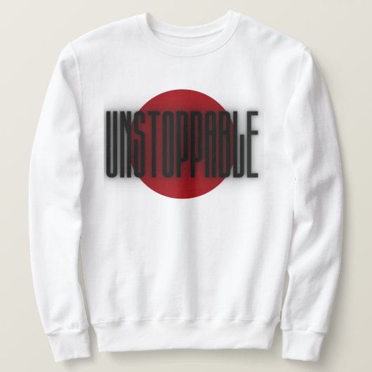 Sweatshirt Inarrêtable – Typographie Motivationnelle Audacieu (Design devant)