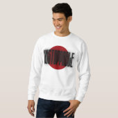Sweatshirt Inarrêtable – Typographie Motivationnelle Audacieu (Devant entier)