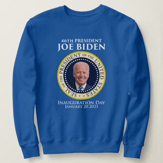 Sweatshirt Inauguration de Biden le 20 janvier 2021 (Design devant)
