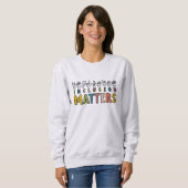 Sweatshirt Inclusion Matters ASL, Sensibilisation sur l'autis (Devant entier)