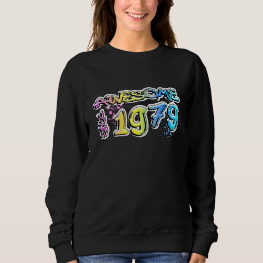 Sweatshirt Incroyable depuis 1979 Motif de graffiti (Devant)