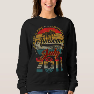 Sweatshirt Incroyable Depuis Juillet 2011 Né 2011 1 Ans