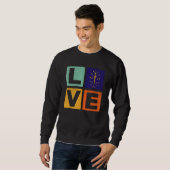 Sweatshirt Indiana Flag  Love Indiana (Devant entier)