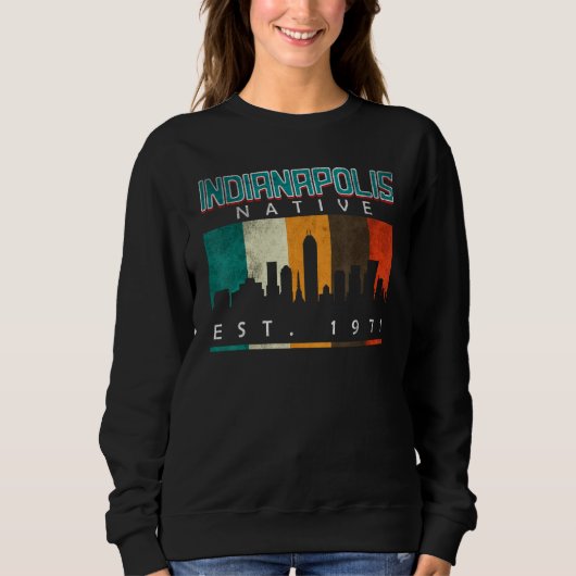Sweatshirt Indianapolis Native Est. 1971 (Devant)