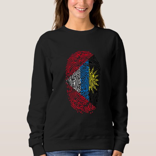 Sweatshirt Indicateur Antigua-Et-Barbuda (Devant)