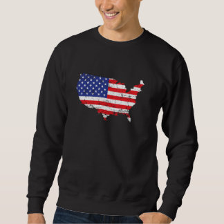 Sweatshirt Indicateur de carte USA