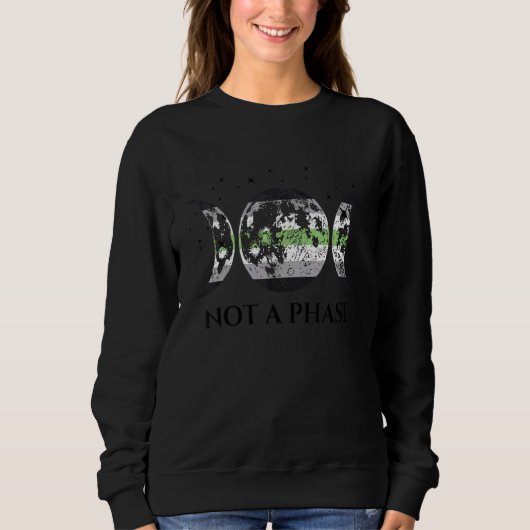 Sweatshirt Indicateur de fierté de l'agent non pas une phase (Devant)