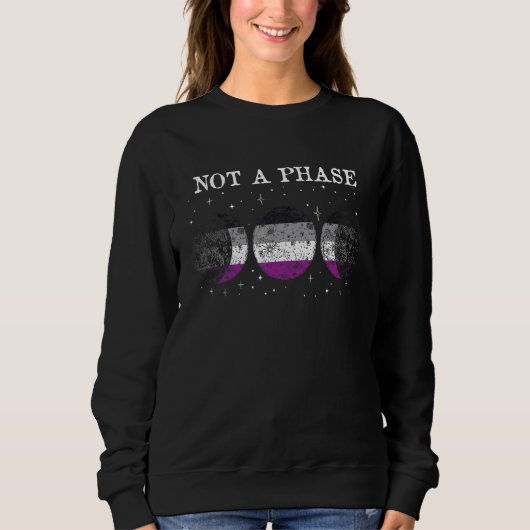 Sweatshirt Indicateur de fierté sexuelle non pas une phase (Devant)
