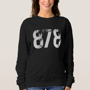 Sweatshirt Indicatif régional 878 Pittsburgh PA Zone de télép