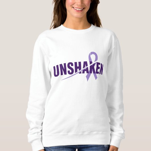 Sweatshirt INÉBRANLABLE – Conception de la Journée violette d (Devant)