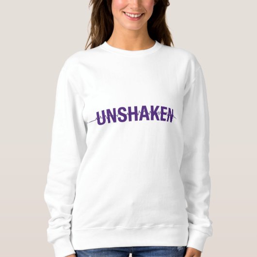 Sweatshirt INÉBRANLABLE – Conception de la Journée violette d (Devant)