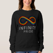 Sweatshirt Infinite Pride LGBT Support Rainbow Colour (Devant)