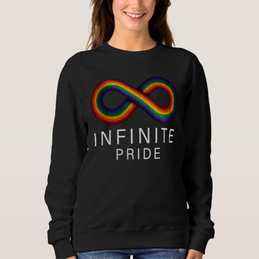 Sweatshirt Infinite Pride LGBT Support Rainbow Colour (Devant)