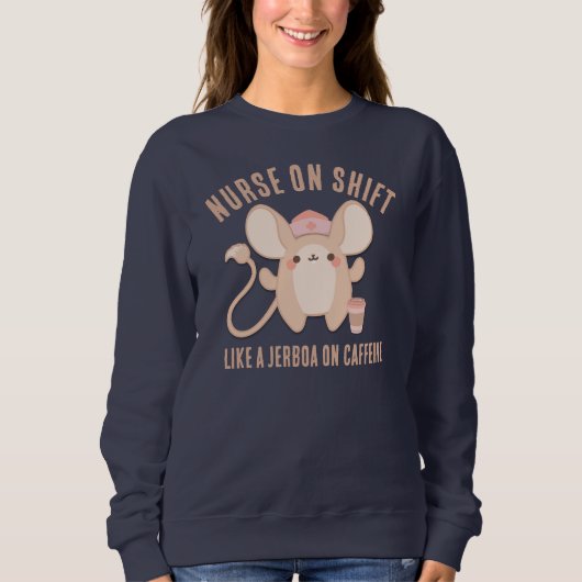 Sweatshirt INFIRMIER SUR LE café Jerboa SHIFT (Devant)