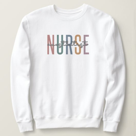 Sweatshirt Infirmière anesthésiste CRNA Cadeaux pour anesthés (Design devant)