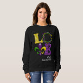 Sweatshirt Infirmière assistante dentaire Carnaval Léopard Fe (Devant entier)