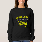 Sweatshirt Infirmière Bsn Étudiante Diplômée en soins infirmi (Devant)