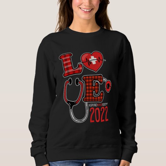 Sweatshirt Infirmière certifiée Assistant 2022 Graduation Cut (Devant)