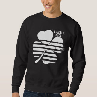Sweatshirt Infirmière chanceuse en néonatologie Nostalgie vin
