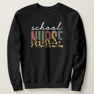 Sweatshirt Infirmière Cheetah Infirmière cadeaux d'appréci
