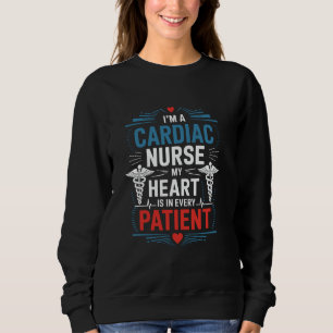 Sweatshirt Infirmière CVICU Cardiac Infirmière Design Cardiol