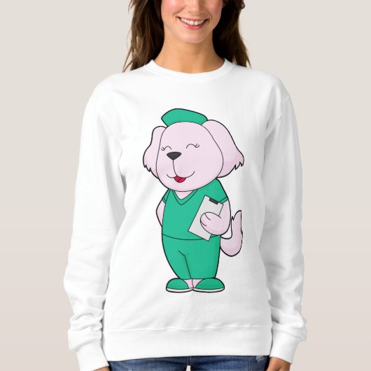 Sweatshirt Infirmière de chien (Devant)
