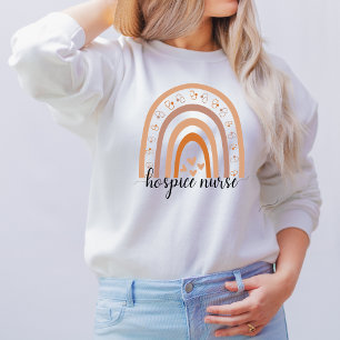Sweatshirt Infirmière de l'hôpital Script Arc-en-ciel