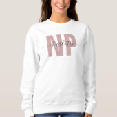 Sweatshirt Infirmière de NP personnalisée Praticien Diplôme C (Devant)