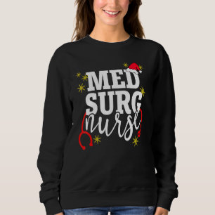 Sweatshirt Infirmière de surg de Noël - Santa Hat Holiday RN