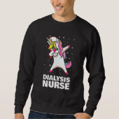Sweatshirt Infirmière dialyse Unicorne (Devant)