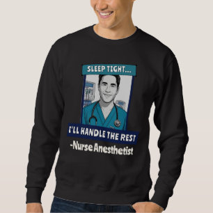 Sweatshirt Infirmière drôle personnalisée Anesthésiste Sommei