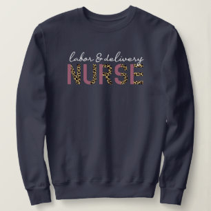 Sweatshirt Infirmière du travail et de l'accouchement Cheeta