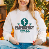 Sweatshirt Infirmière d'urgence Noël cadeau mignon pour les s