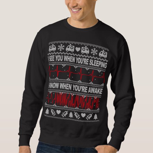 Sweatshirt Infirmière enseignée et docteur Ugly Sweater Medi (Devant)