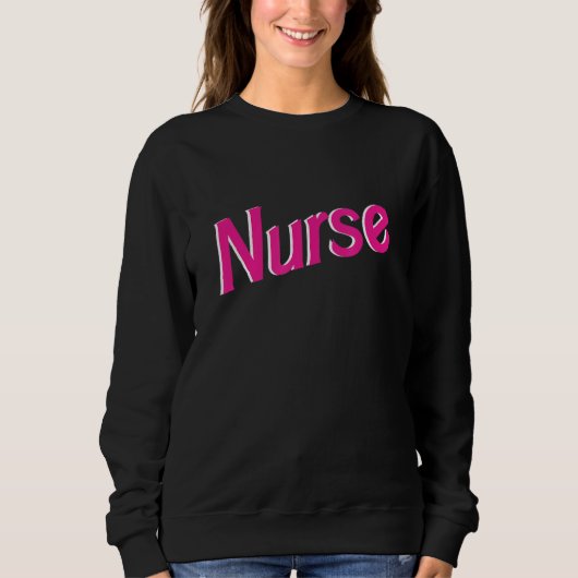 Sweatshirt Infirmière Funny mignonne élégant (Devant)