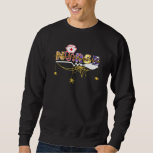 Sweatshirt Infirmière Halloween Personnel de l'hôpital Soins