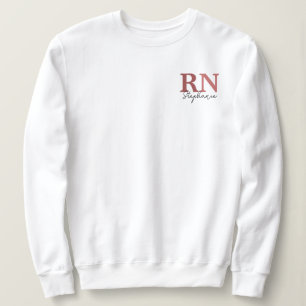 Sweatshirt Infirmière inscrite à la RN personnalisée