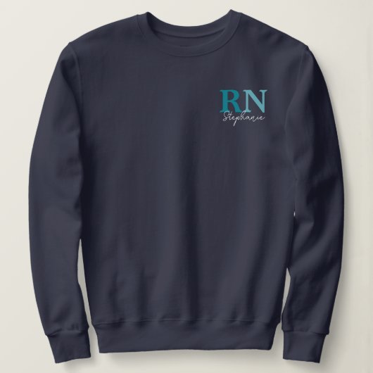 Sweatshirt Infirmière inscrite à la RN personnalisée (Design devant)