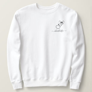 Sweatshirt Infirmière inscrite à la RN personnalisée 