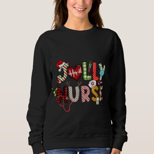 Sweatshirt Infirmière Joly Xmas (Devant)
