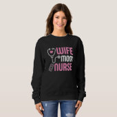 Sweatshirt Infirmière mère (Devant entier)