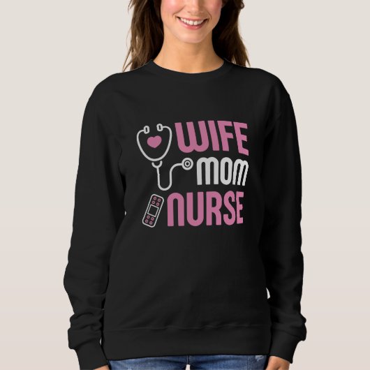 Sweatshirt Infirmière mère (Devant)